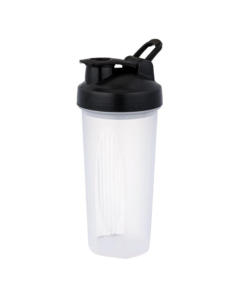 650 ml Moda Sport Buton Capac Design Sticla îngroșată Partea de jos Textura anti-alunecare Sticla Shaker PP de calitate alimentară