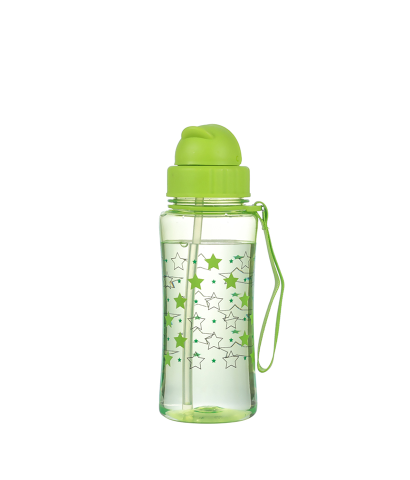 460 ml fără BPA, rezistent la picături, durabil, igienic și rezistent la praf, ușor de transportat Tritan Kids Bottle