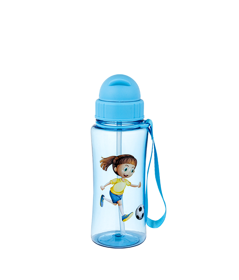 460 ml fără BPA, rezistent la picături, durabil, igienic și rezistent la praf, ușor de transportat Tritan Kids Bottle