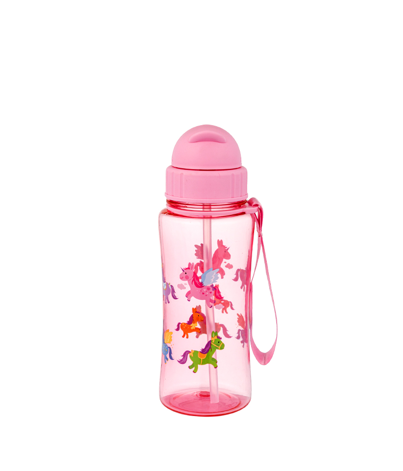 460 ml fără BPA, rezistent la picături, durabil, igienic și rezistent la praf, ușor de transportat Tritan Kids Bottle